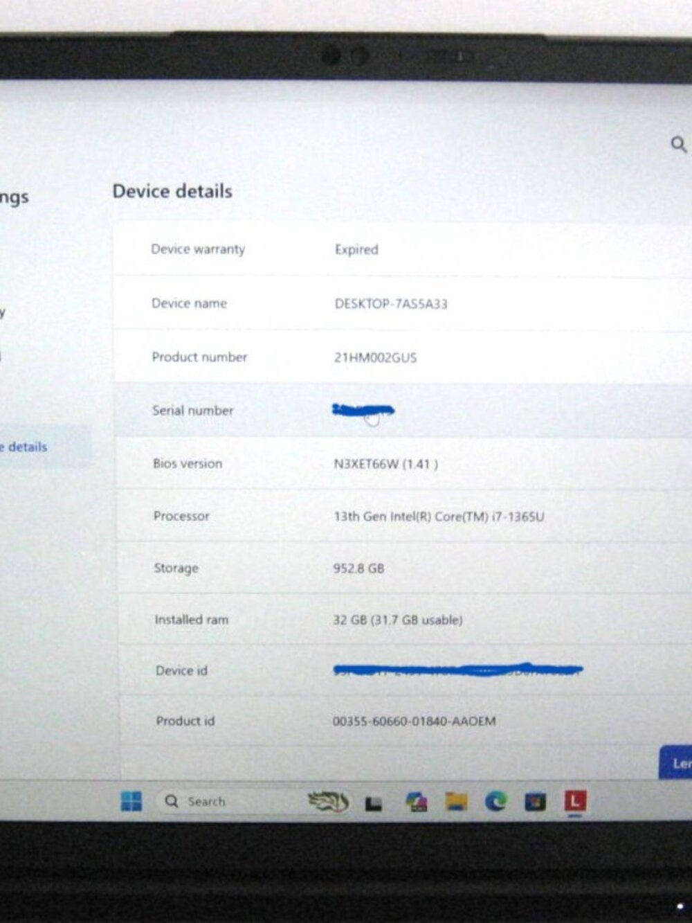 Lenovo ThinkPad X1 Carbon Gen 11 14", 1TB SSD 32GB, i7 13th Gen, Touch w/Charger - Picture 13 of 13